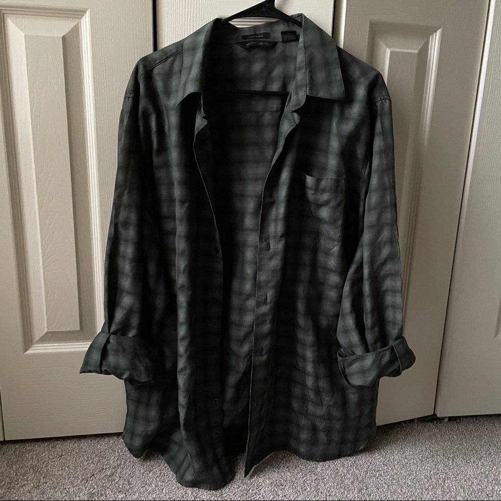Men’s vintage green flannel
